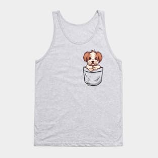 Pocket Shih Tzu Puppy Tank Top